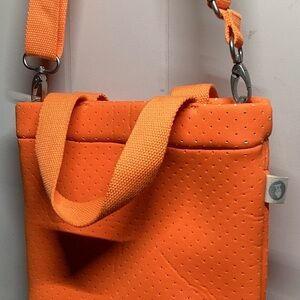 Koala Bag Vibrant Orange Quilted Crossbody .